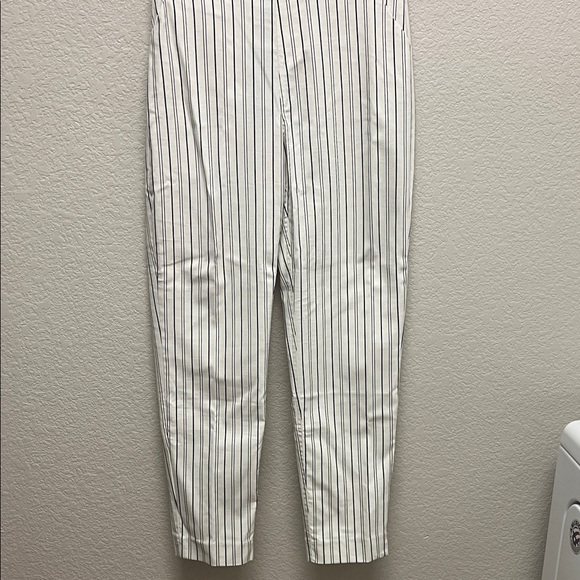 NWT Striped Chinos in Creme and Black - Picture 1 of 4